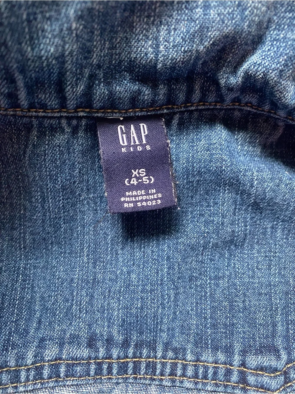 GAP Kids Blue Denim Button-Up Jean Jacket